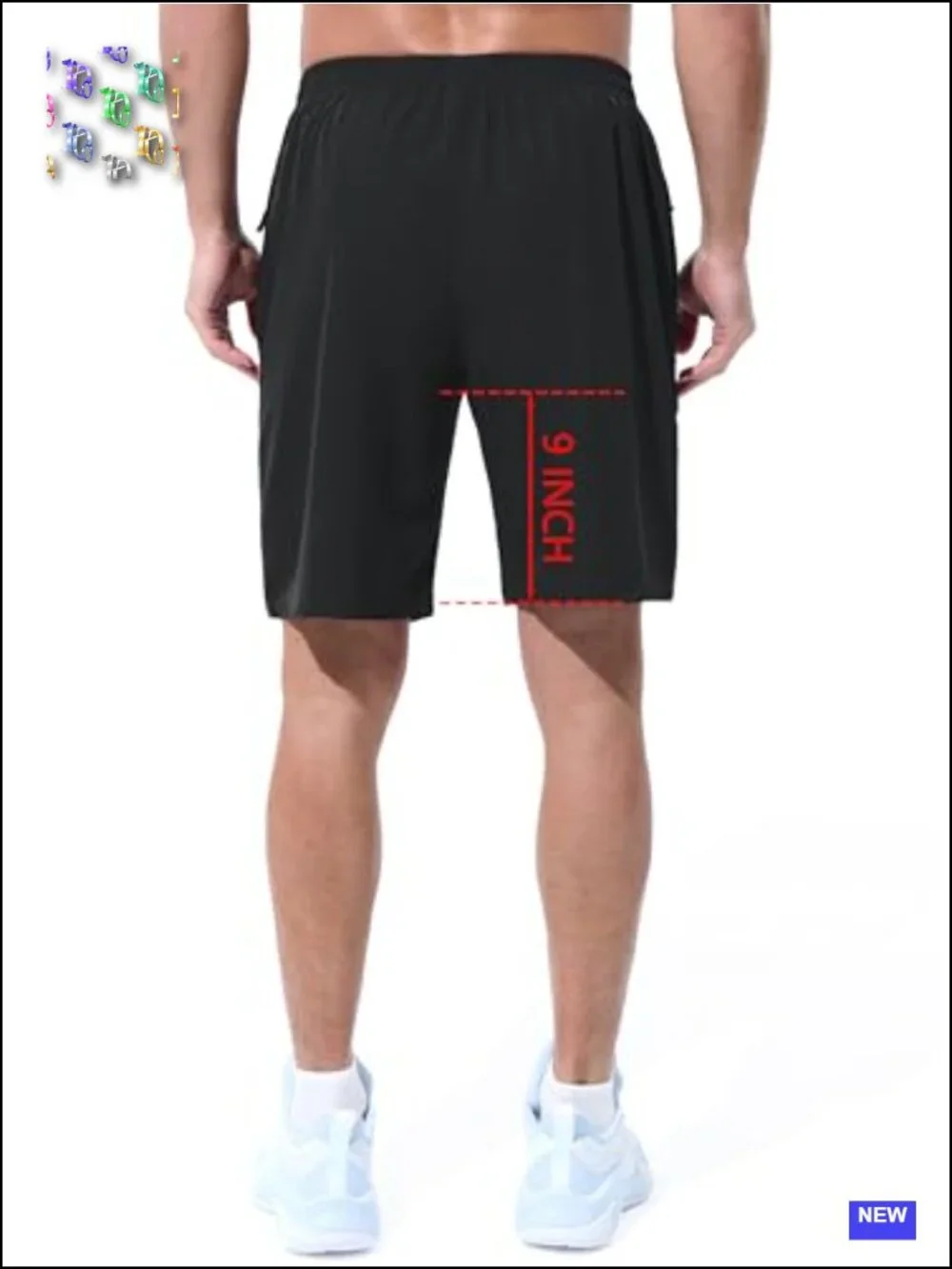 Men's Quick-Dry Athletic Shorts with Zipper Pockets